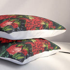 Panther and Floral Pattern XO Pillow Sham Gallery Image 3