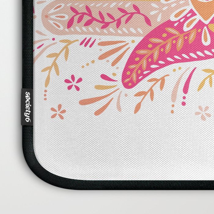 Hamsa Hand â Pink & Peach Palette Laptop Sleeve Gallery Image 3