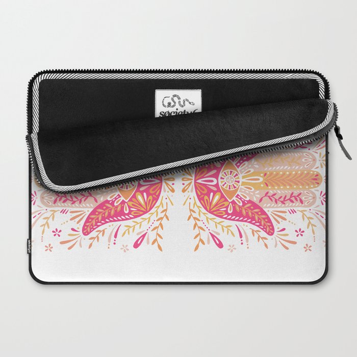 Hamsa Hand â Pink & Peach Palette Laptop Sleeve Gallery Image 2