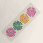 Retro Summer Daisies XI Yoga Mat Gallery Image 1