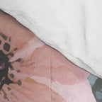 Watercolor, Blush Pink and Peach, Floral Prints Comforter Gallery Image 4