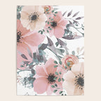 Watercolor, Blush Pink and Peach, Floral Prints Poster Gallery Image 4