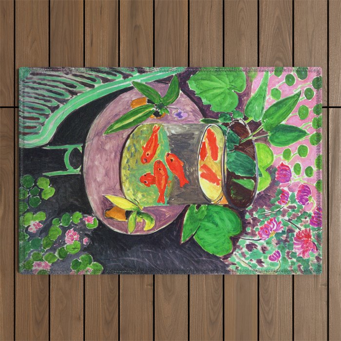 Henri Matisse Goldfish 1912 Outdoor Rug Gallery Image 1