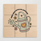 Cancer Zodiac Watering Can Wood Wall Art Gallery Image 1