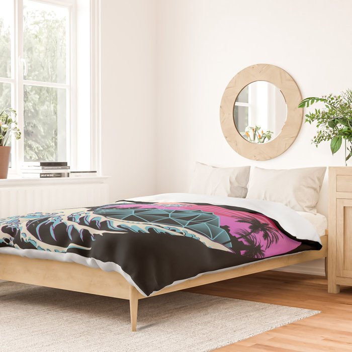 The Great Retro Wave Duvet Cover Gallery Image 2