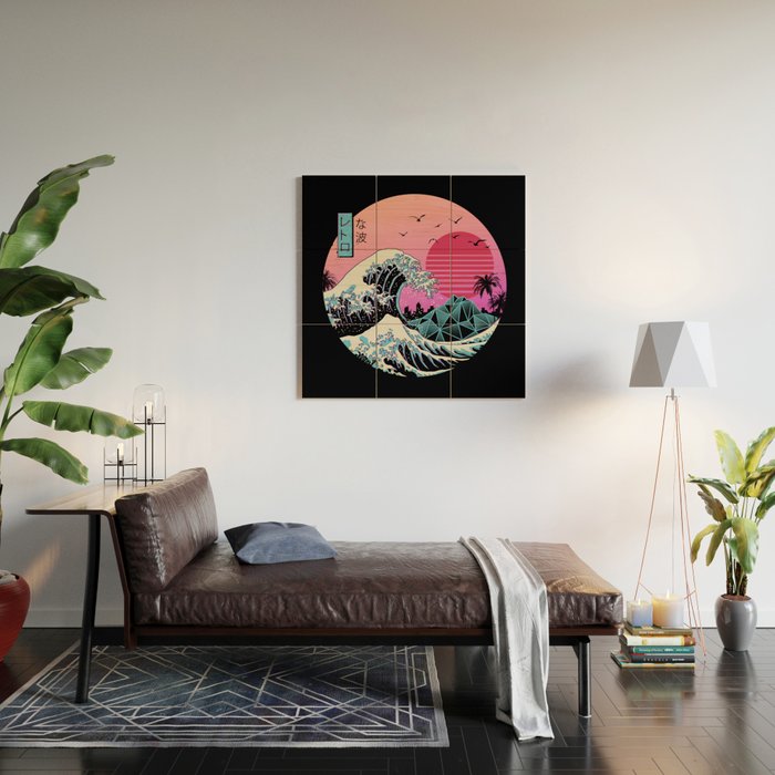 The Great Retro Wave Wood Wall Art Gallery Image 2
