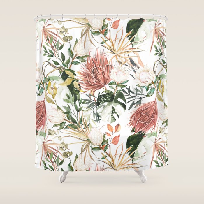 Bohem tropical bloom 003 Shower Curtain Gallery Image 1