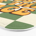 This Must Be The Place (Green Checkerboard) Bath Mat Gallery Image 3