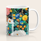 Maximalist Botanical Wall Art Floral Poster Flower Print Dopamine Decor Pink Art Japanese Painting Coffee Mug Gallery Image 1
