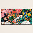 Maximalist Botanical Wall Art Floral Poster Flower Print Dopamine Decor Pink Art Japanese Painting Desk Mat Gallery Image 3