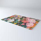Maximalist Botanical Wall Art Floral Poster Flower Print Dopamine Decor Pink Art Japanese Painting Rug Gallery Image 3