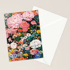 Maximalist Botanical Wall Art Floral Poster Flower Print Dopamine Decor Pink Art Japanese Painting Stationery Card Gallery Image 2