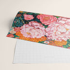 Maximalist Botanical Wall Art Floral Poster Flower Print Dopamine Decor Pink Art Japanese Painting Wrapping Paper Gallery Image 2