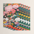 Maximalist Botanical Wall Art Floral Poster Flower Print Dopamine Decor Pink Art Japanese Painting Wrapping Paper Gallery Image 3