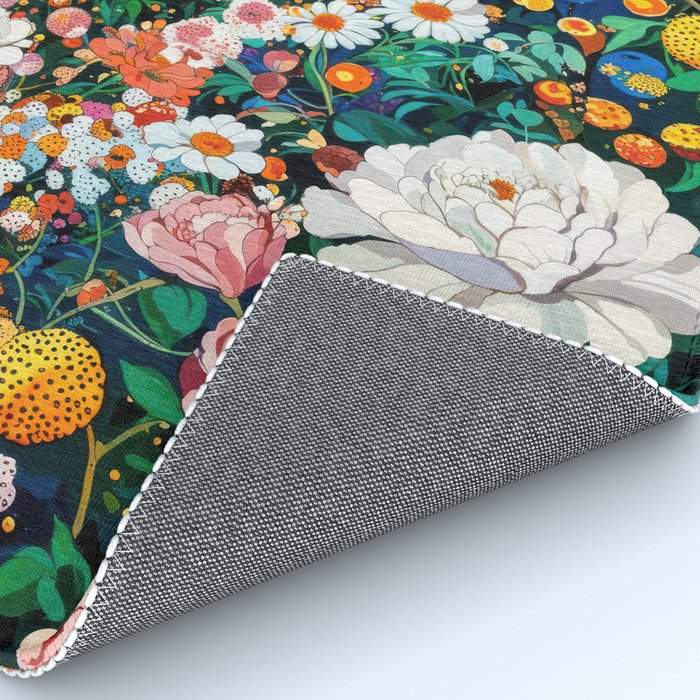 Maximalist Botanical Wall Art Floral Poster Flower Print Dopamine Decor Pink Art Japanese Painting Rug Gallery Image 4