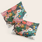 Maximalist Botanical Wall Art Floral Poster Flower Print Dopamine Decor Pink Art Japanese Painting Pillow Sham Gallery Image 3