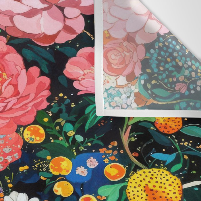 Maximalist Botanical Wall Art Floral Poster Flower Print Dopamine Decor Pink Art Japanese Painting Wall Tapestry Gallery Image 3