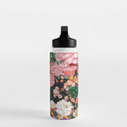 Maximalist Botanical Wall Art Floral Poster Flower Print Dopamine Decor Pink Art Japanese Painting Water Bottle Gallery Image 3