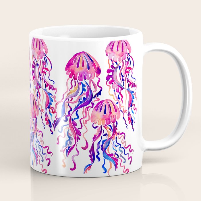 Jellyfish - Magenta Palette Coffee Mug Gallery Image 1