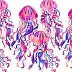 Jellyfish - Magenta Palette Coffee Mug Gallery Image 2