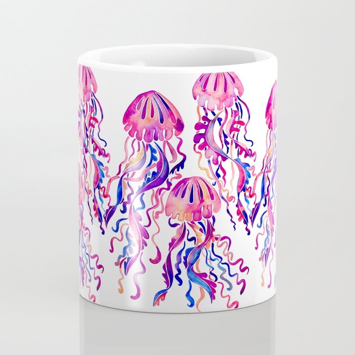 Jellyfish - Magenta Palette Coffee Mug Gallery Image 4