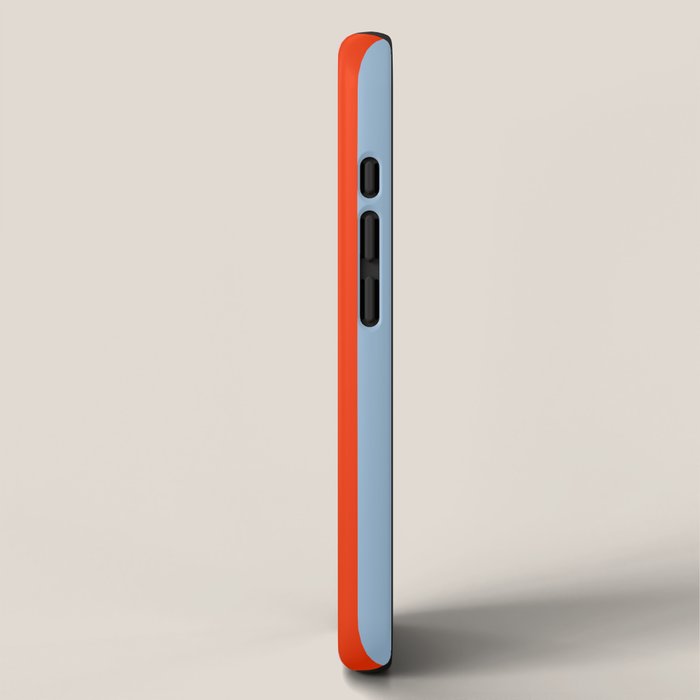 Colorful Stripes Orange, Green, Pale Pink, and Light Blue Bold Vertical Pattern iPhone Case Gallery Image 2