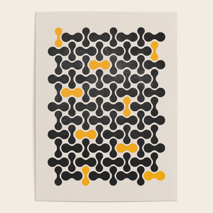 Abstract Mid-Century Pattern Poster Gallery Image 4
