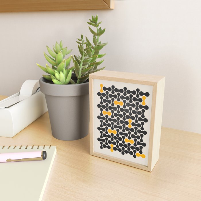 Abstract Mid-Century Pattern Mini Art Print Gallery Image 2