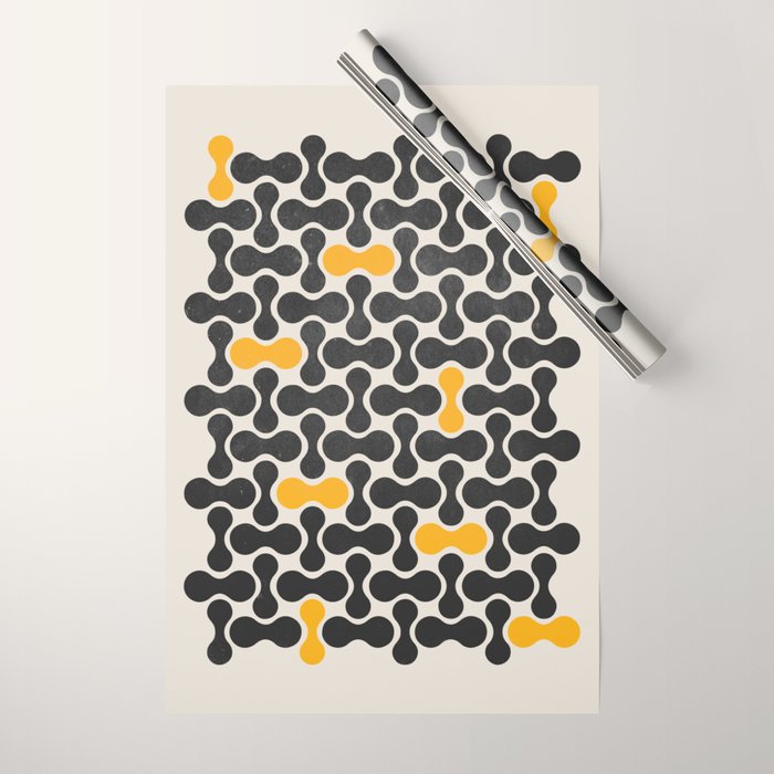 Abstract Mid-Century Pattern Wrapping Paper Gallery Image 1