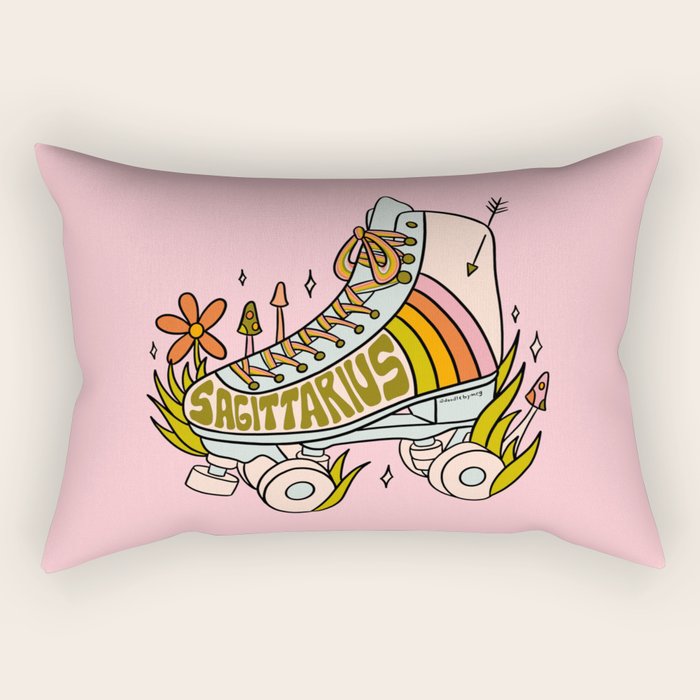 Sagittarius Roller Skate Rectangular Pillow Gallery Image 2