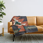 Midnight Blue Throw Blanket Gallery Image 1