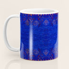 -A5- Royal Calm Blue Bohemian Moroccan Artwork. Coffee Mug Gallery Image 3