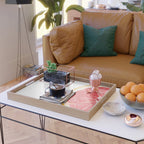 Tutti Frutti Grapefruit Watercolor Painting Serving Tray Gallery Image 2