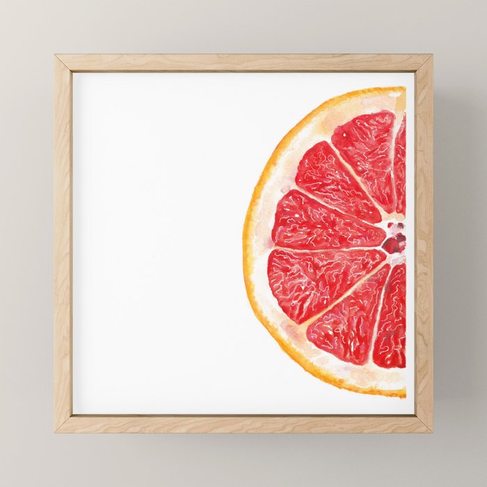 Tutti Frutti Grapefruit Watercolor Painting Mini Art Print Gallery Image 1