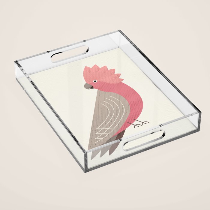 Whimsy Galah Acrylic Tray Gallery Image 1