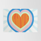 heart of love, orange Rug Gallery Image 2