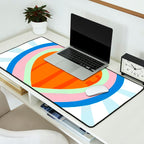 heart of love, orange Desk Mat Gallery Image 2