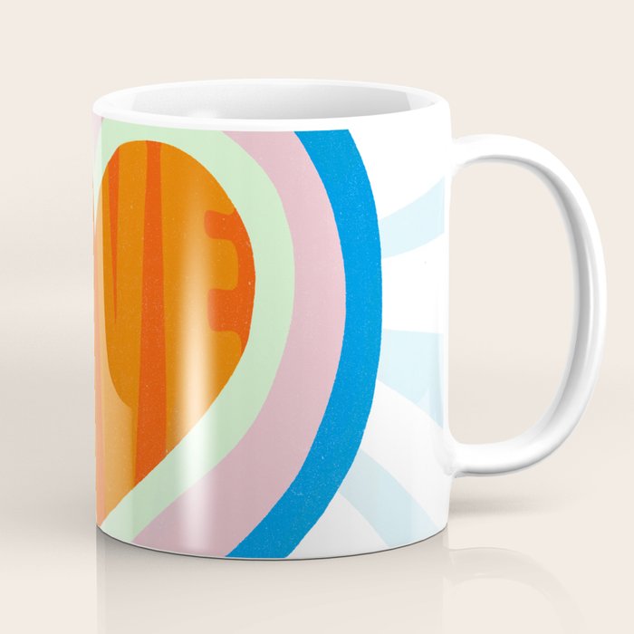heart of love, orange Coffee Mug Gallery Image 1