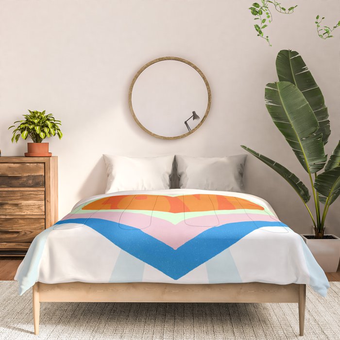 heart of love, orange Comforter Gallery Image 3