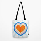 heart of love, orange Tote Bag Gallery Image 2