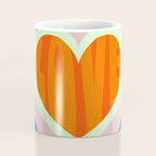 heart of love, orange Coffee Mug Gallery Image 4