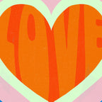 heart of love, orange Coffee Mug Gallery Image 2