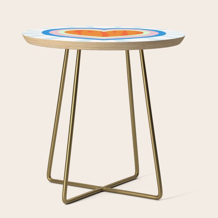 heart of love, orange Side Table Gallery Image 1