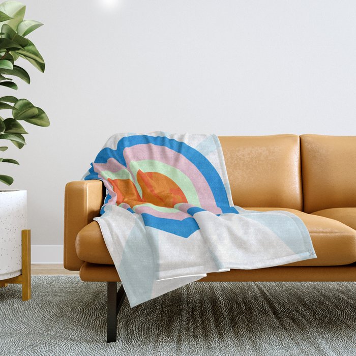 heart of love, orange Throw Blanket Gallery Image 1