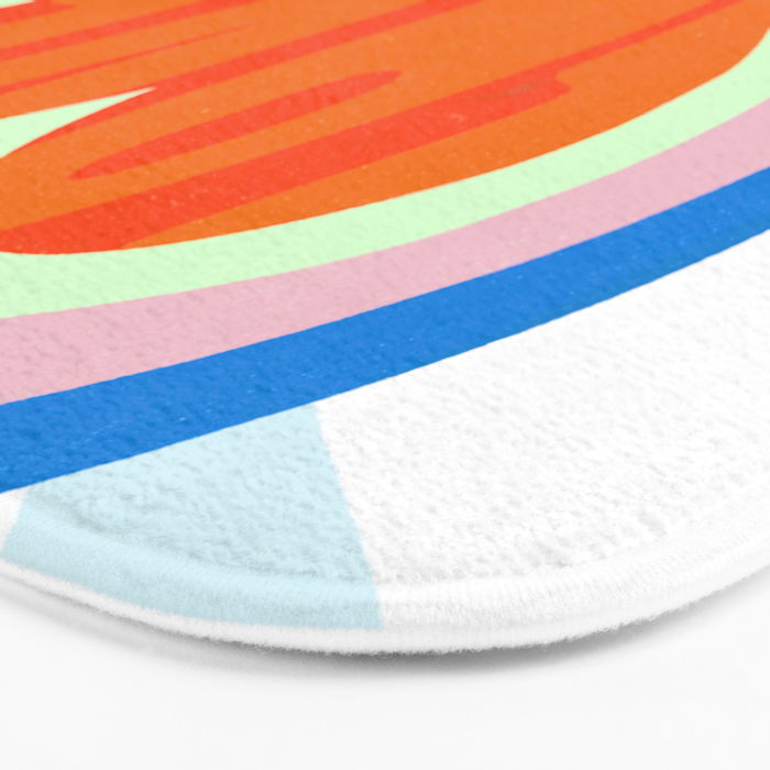 heart of love, orange Bath Mat Gallery Image 3