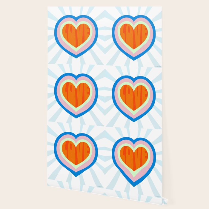 heart of love, orange Wallpaper Gallery Image 2