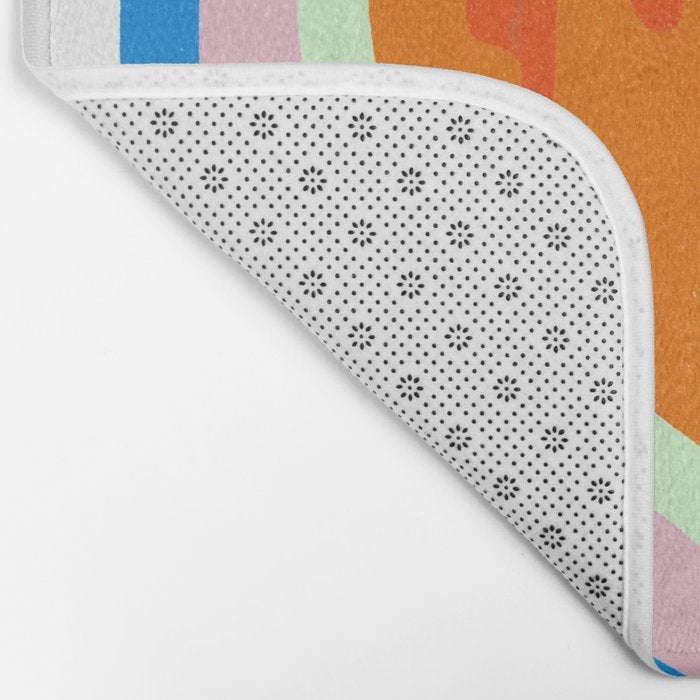 heart of love, orange Bath Mat Gallery Image 2