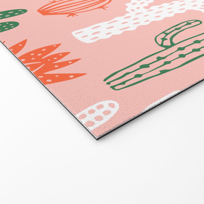 Cactus plant doodle art pattern Welcome Mat Gallery Image 2