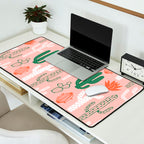 Cactus plant doodle art pattern Desk Mat Gallery Image 2