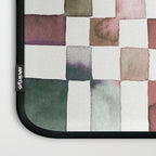 Watercolor Fall Checker Rustic Earthy Laptop Sleeve Gallery Image 3
